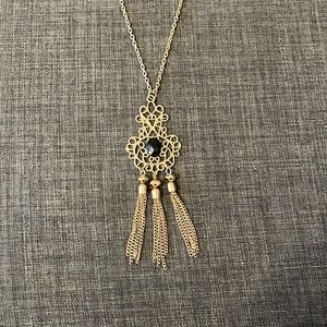 Black and Gold Statement Necklace